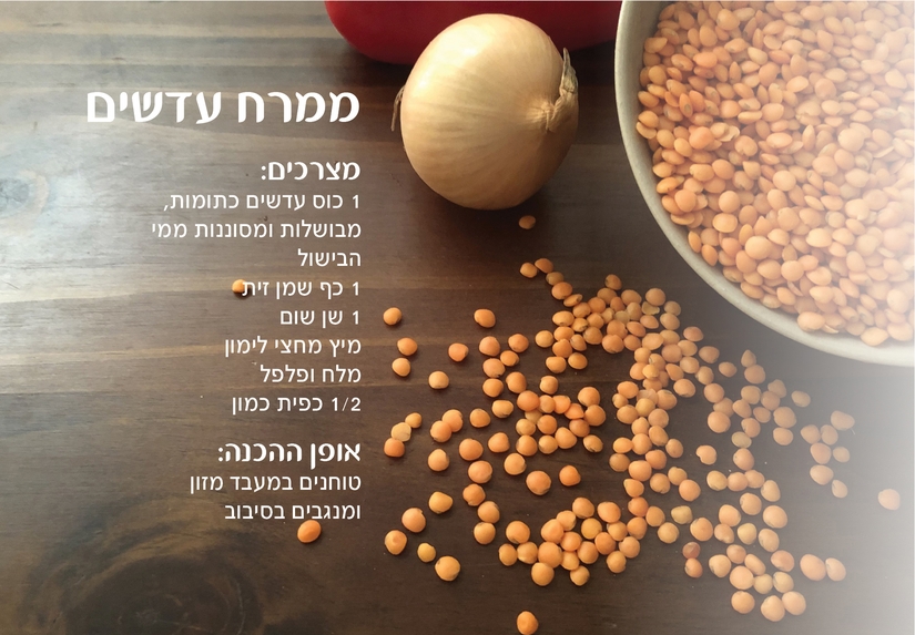 מתכון לממרח עדשים